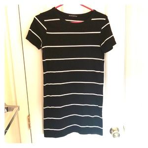 Brandy Melville Black and White Stripe Dress